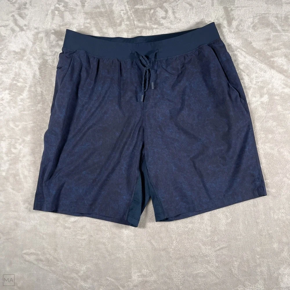 Lululemon Men's Shorts Pace Breaker Linerless Athletic Performance XXL Blue - Picture 2 of 8